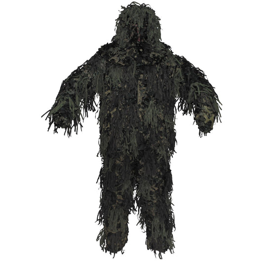 MFH Tarnanzug, "Ghillie Jackal", 3-D Body System, woodland, Größe M/L