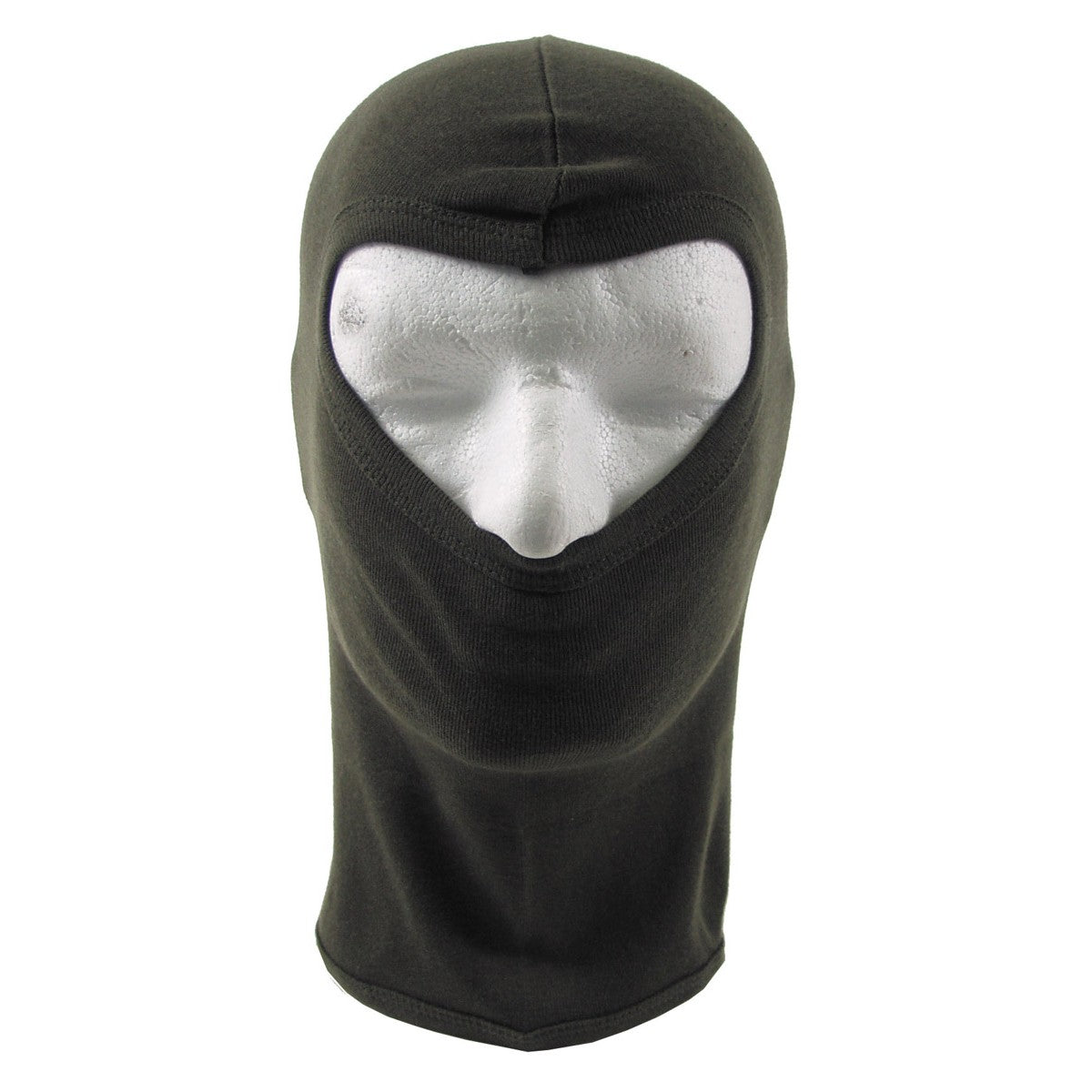 MFH Balaclava, 1-Loch, dünn, oliv, 100 % Baumwolle