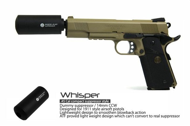 Madbull Whisper .45 ACP Suppressor