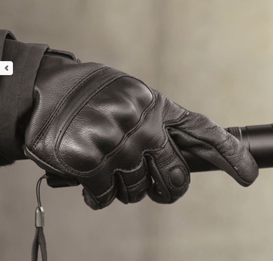 Mil-Tec TACTICAL GLOVES LEDER SCHWARZ