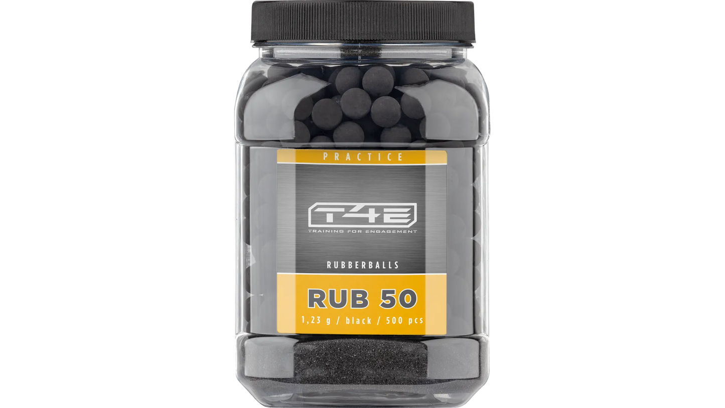 T4E Practice RUB 50 .50, 1,23 g, schwarz, 500 St., Behälter