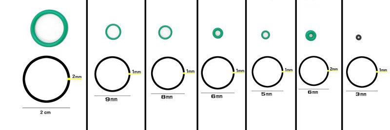 WADSN Airsoft O-ring seal kit for AEG 10 pcs
