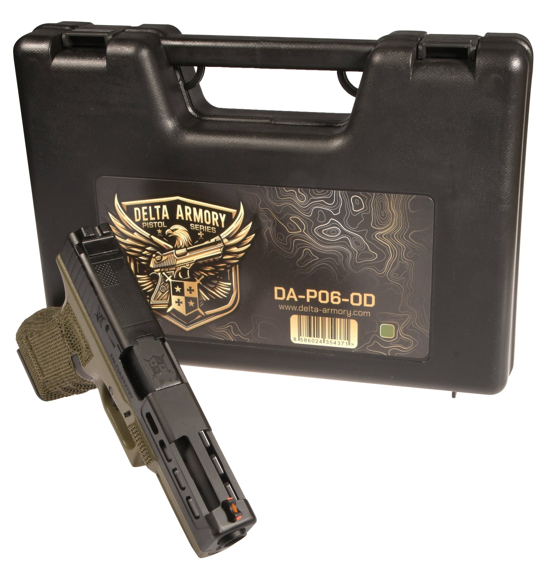 Delta Armory Airsoft Pistol P06 GBB Green Gas - Oliv