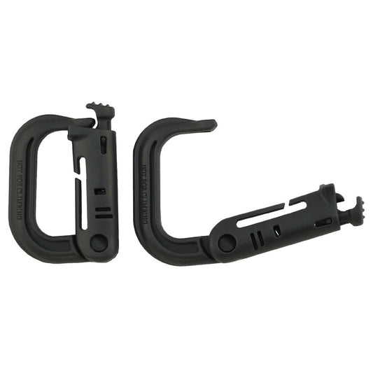 MFH Karabiner, Plastik, "MOLLE", oliv, 2er Pack