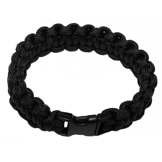 Armband, "Parachute Cord", schwarz, Breite ca. 1,9 cm
