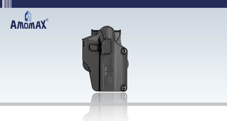 Amomax Universal Paddle Holster Left Hand - Black