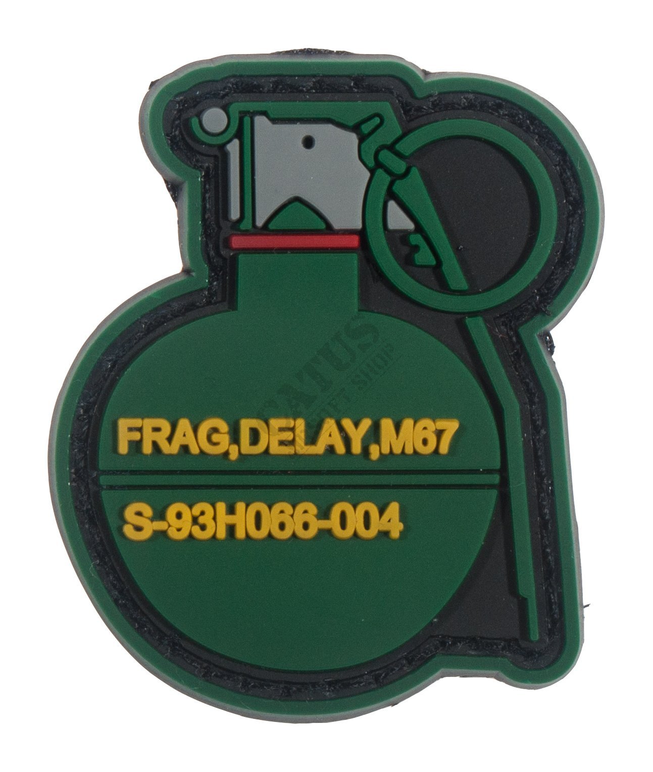 3D Grenade velcro patch Green