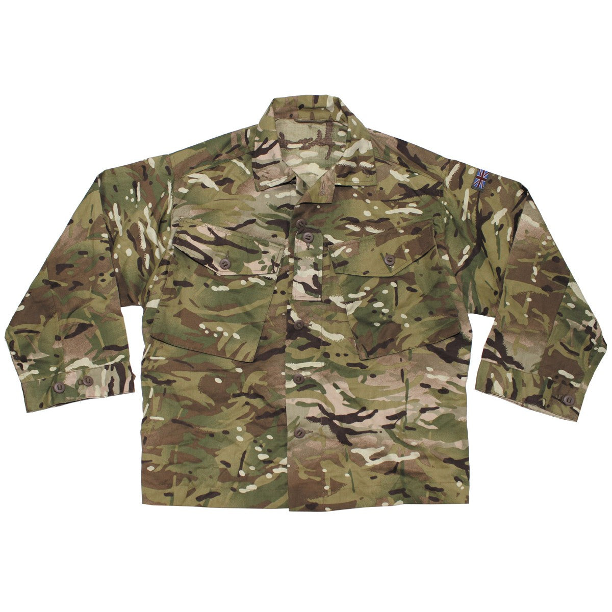 Brit. Feldjacke, Combat, "TROPEN", MTP tarn, gebr.