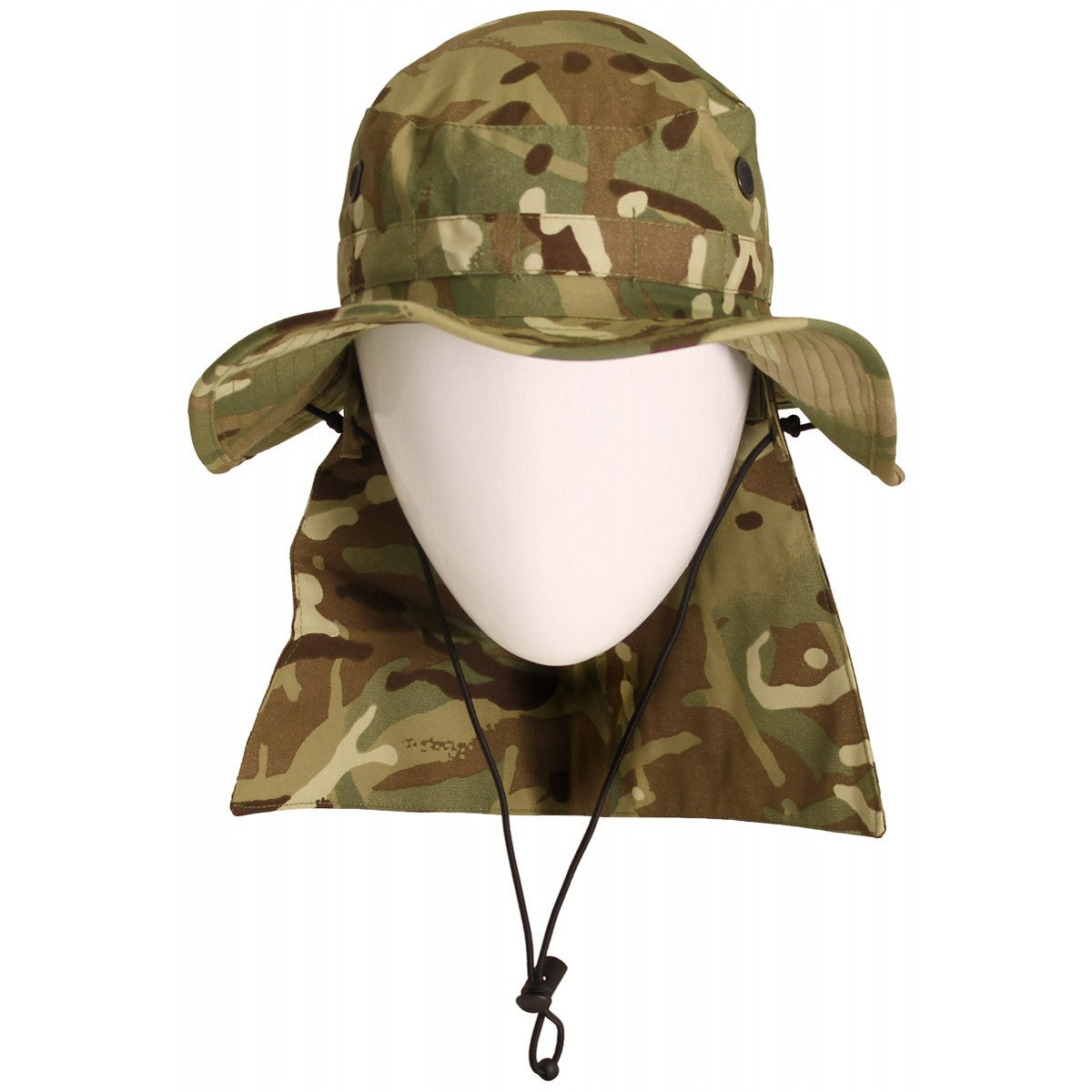 Brit. Combat Buschhut, MTP, mit Nackenschutz, gebr.