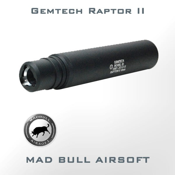 Madbull Gemtech Raptor II MP5 Silencer - Black