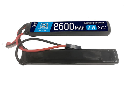 BlueMAX LiPo Battery 2600mAh 11.1V Butterfly Style (2 stick)