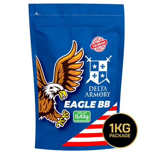 Delta Armory EAGLE BIO Airsoft BBs 0,43 g – Weiß, 2.325 Stück