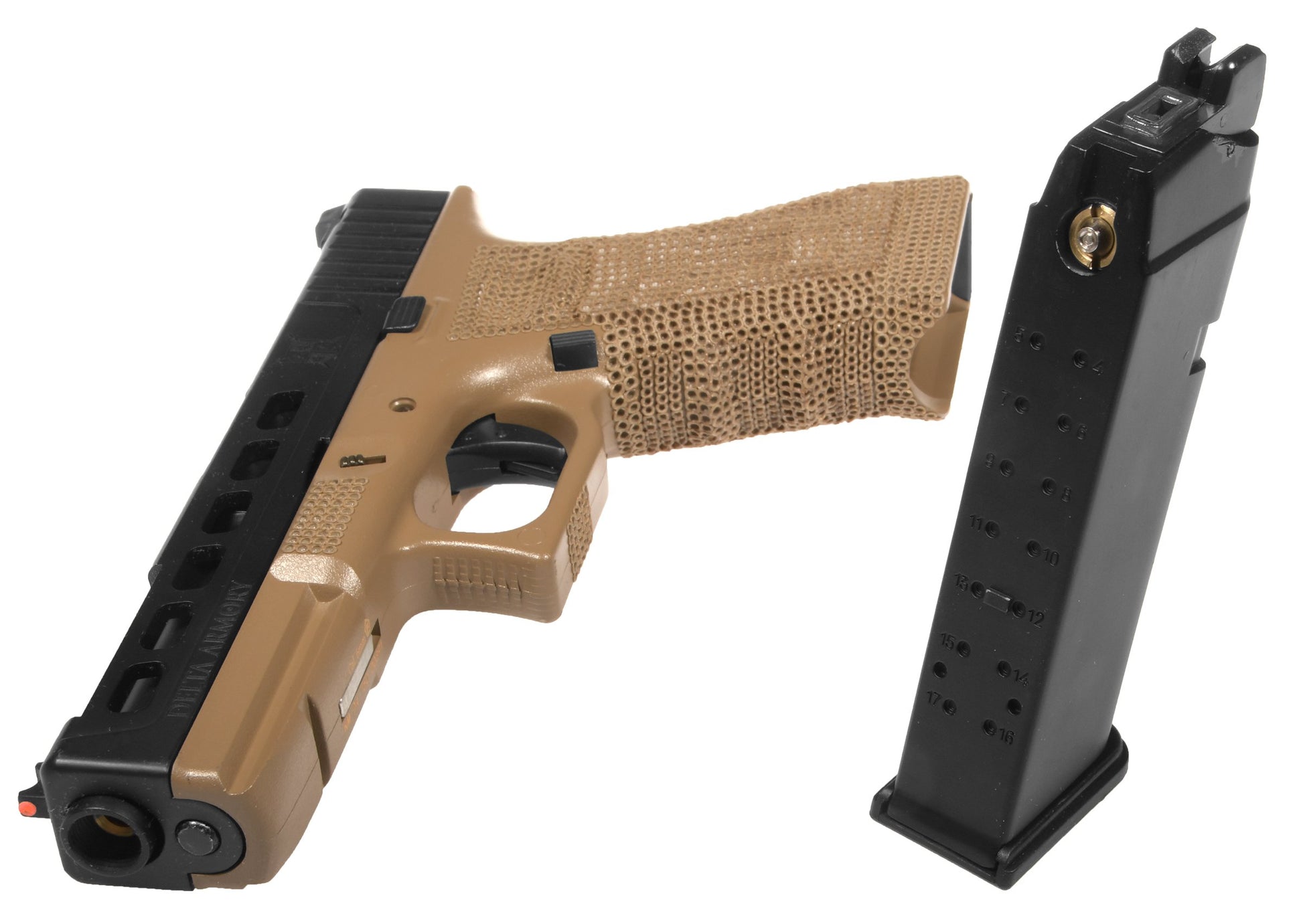 Delta Armory Airsoft Pistol P06 GBB Green Gas - Tan