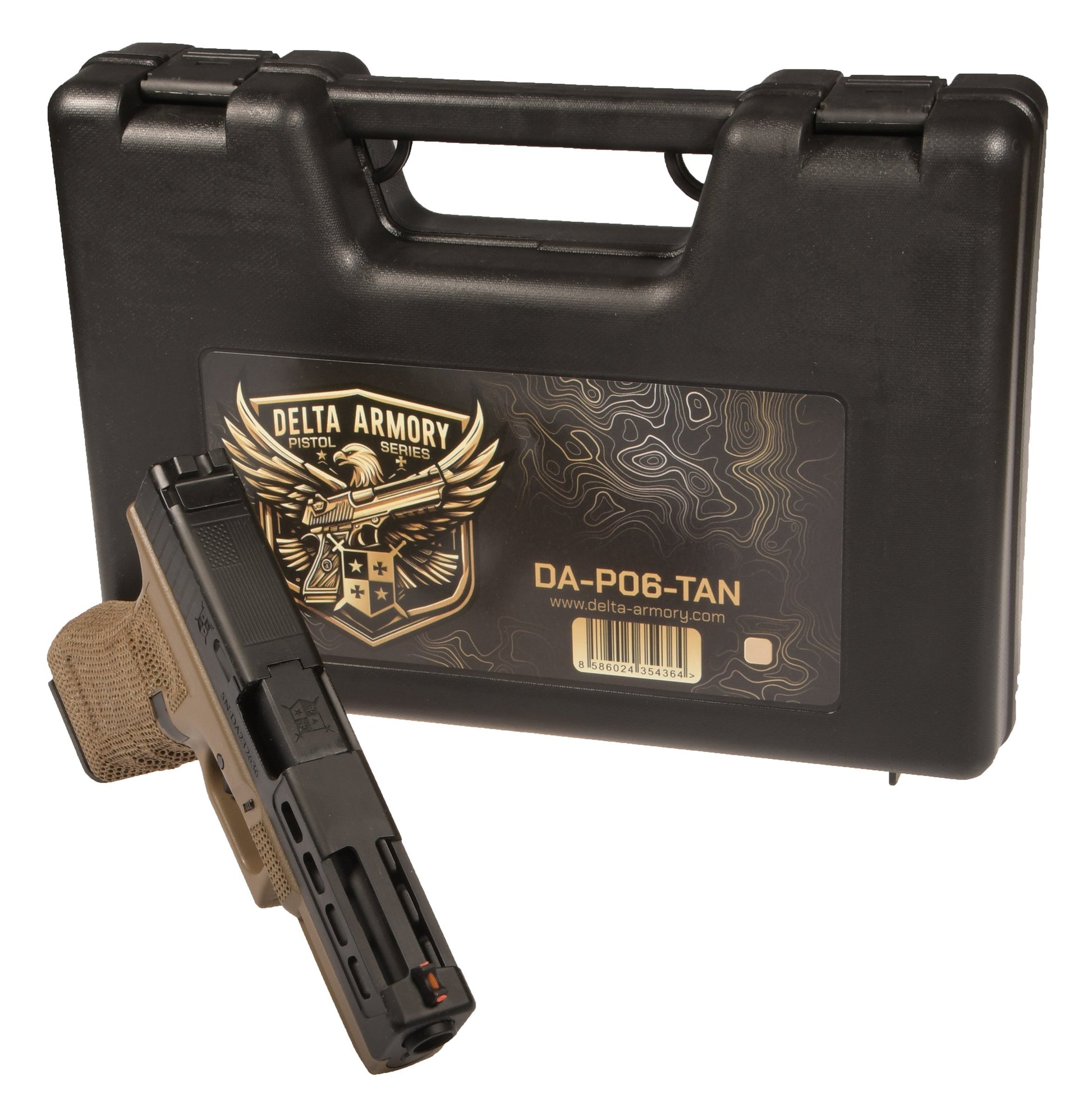 Delta Armory Airsoft Pistol P06 GBB Green Gas - Tan