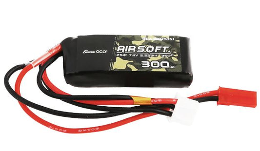 Gens ace 35C 300mAh 2S1P 7.4V Airsoft Gun Lipo Battery with JST-SYP Plug