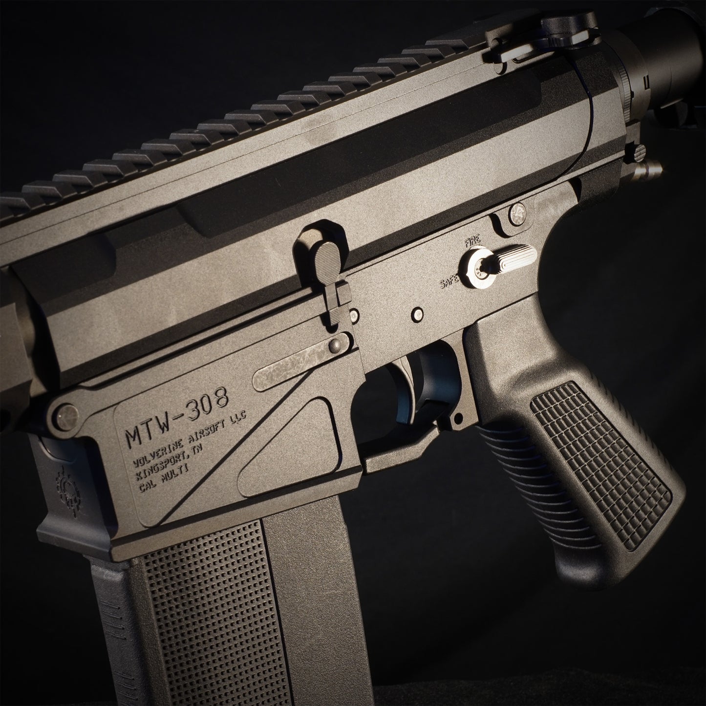 Wolverine Airsoft MTW-308 Unleashed with INFERNO Engine, UNLEASHED Stock, Battery Grip