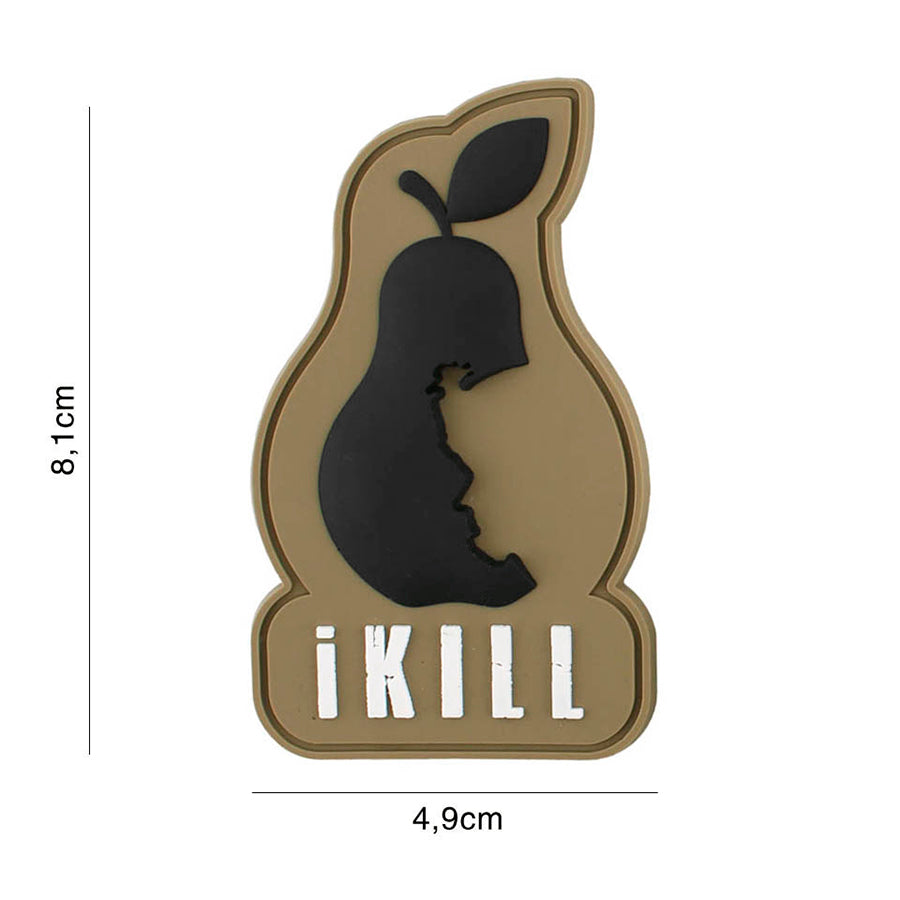 Patch 3D PVC iKill braun