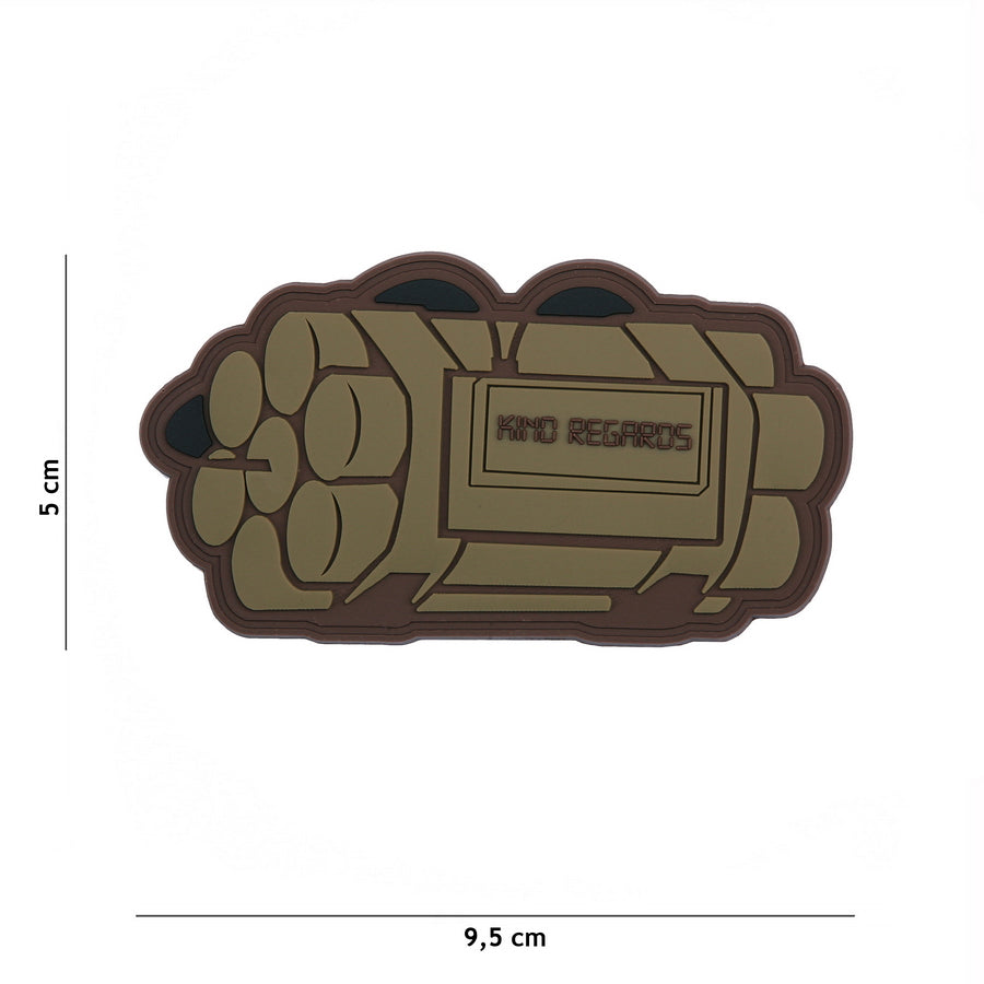 Patch 3D PVC Kind regards coyote