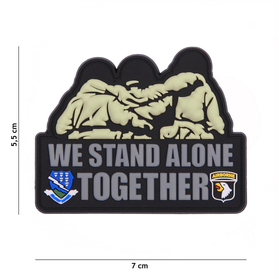 Patch 3D PVC We stand alone together