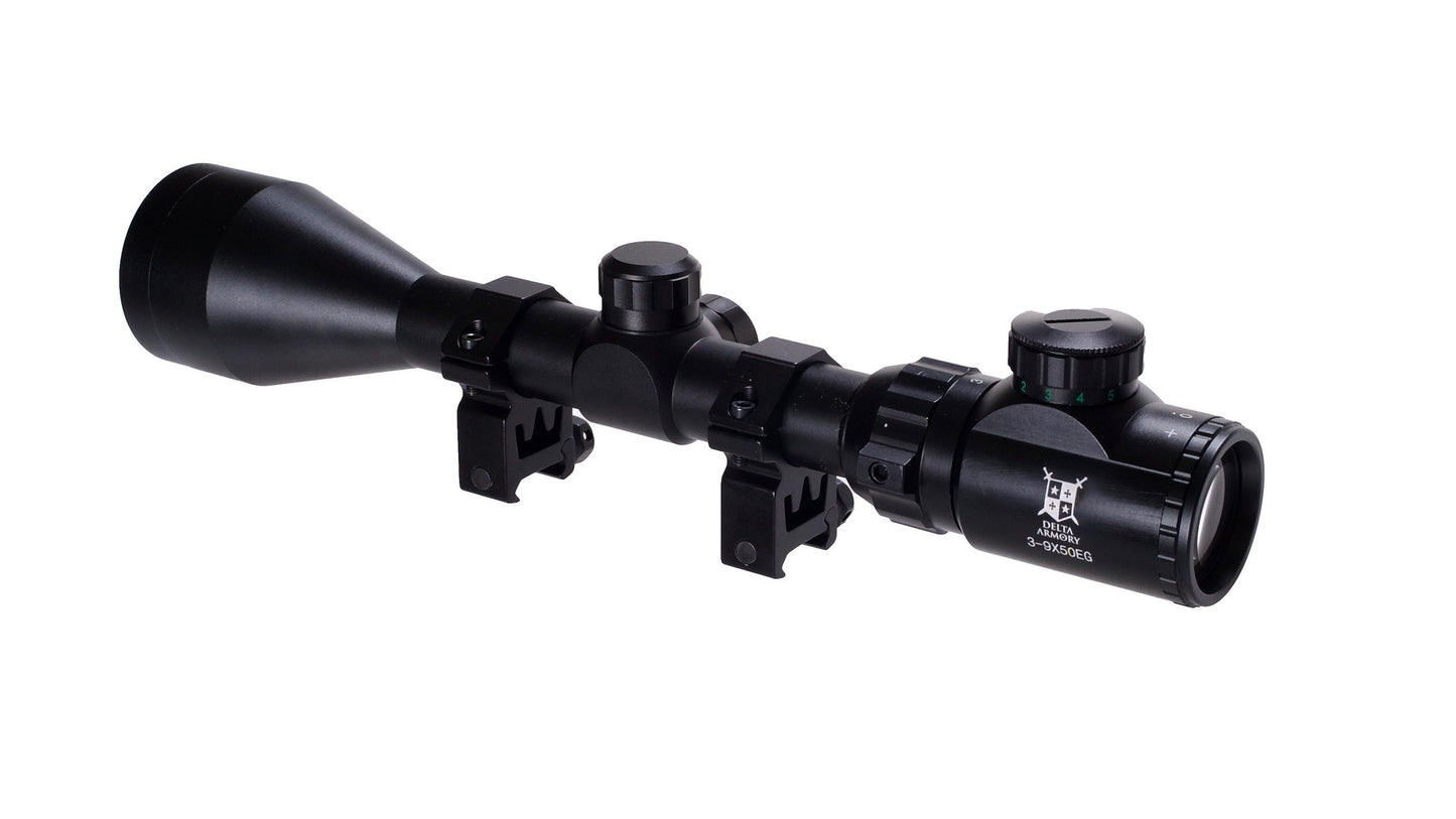 Delta Armory Rifle scope 3-9x50EG Reticle Illumination Black