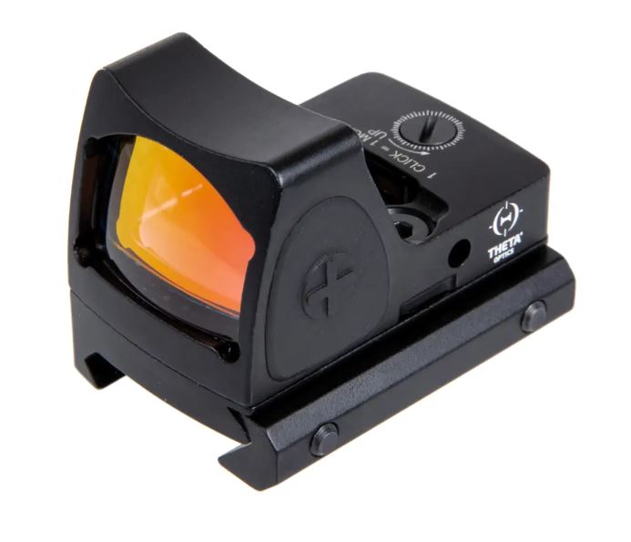 Theta Optics Red Dot Sight Rugged Mini Reflex Black