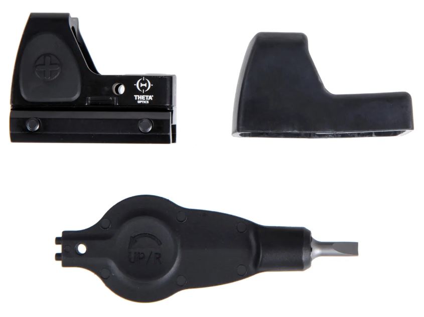 Theta Optics Red Dot Sight Rugged Mini Reflex Black