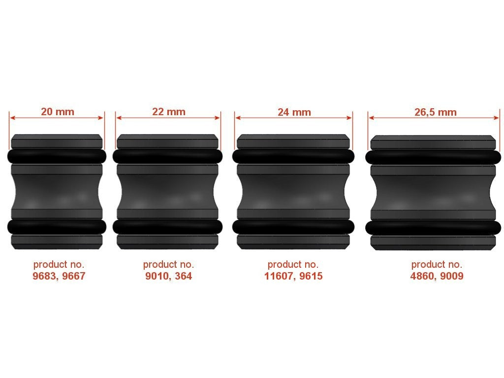 Airsoft Pro 22 mm Inner barrel spacers - 2 Stück