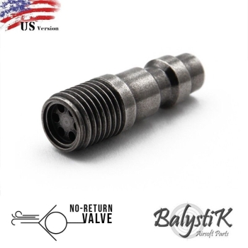 Balystik HPA No Return Valve male fitting for GBB magazine ( US )