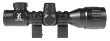 Preview: Delta Armory Airsoft rifle scope 4X32AOEG with backlight - Black