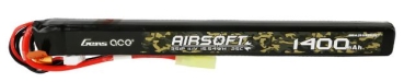 Gens ace 25C 1400mAh 3S1P 11.1V Airsoft Gun Lipo Battery with mini Tamiya Plug