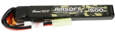 Gens ace 25C 1500mAh 2S1P 7.4V Airsoft Gun Lipo Battery with mini Tamiya Plug