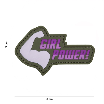Patch 3D PVC Girl Power! rosa
