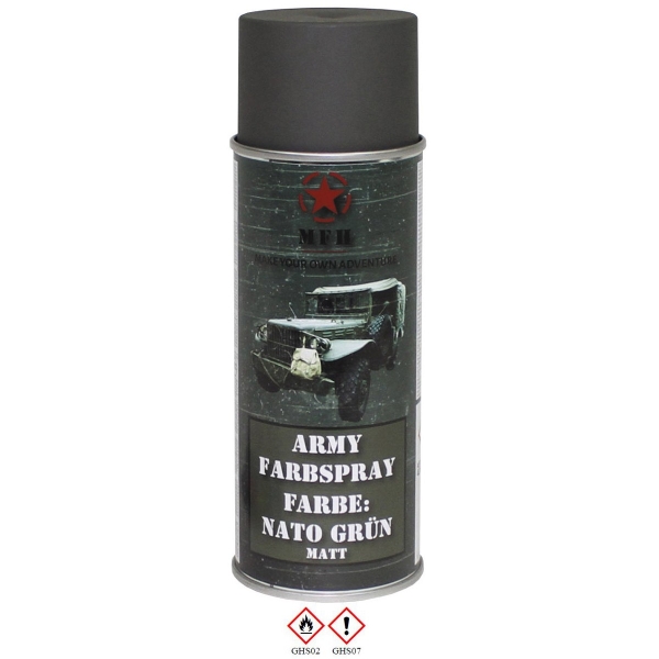 Army Farbspray, NATO GRÜN, matt, 400 ml