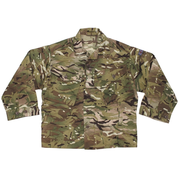 Brit. Feldjacke, Combat, "TROPEN", MTP tarn, gebr.