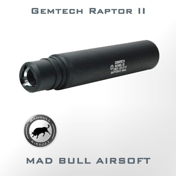Madbull Gemtech Raptor II MP5 Silencer - Black