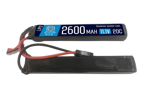 BlueMAX LiPo Battery 2600mAh 11.1V Butterfly Style (2 stick)