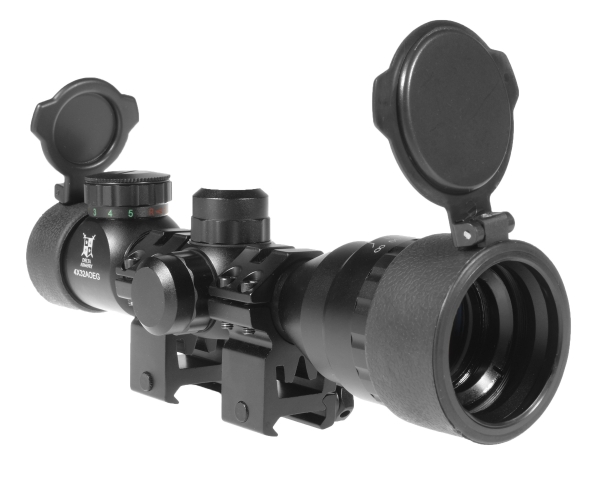 Delta Armory Airsoft rifle scope 4X32AOEG with backlight - Black