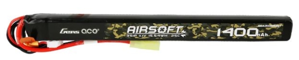 Gens ace 25C 1400mAh 3S1P 11.1V Airsoft Gun Lipo Battery with mini Tamiya Plug