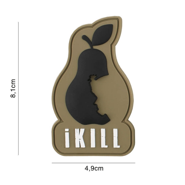 Patch 3D PVC iKill braun