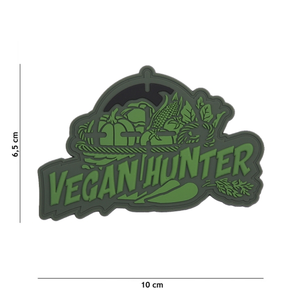 Patch 3D PVC Vegan Hunter green