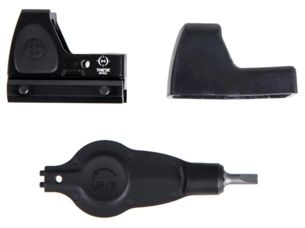 Theta Optics Red Dot Sight Rugged Mini Reflex Black
