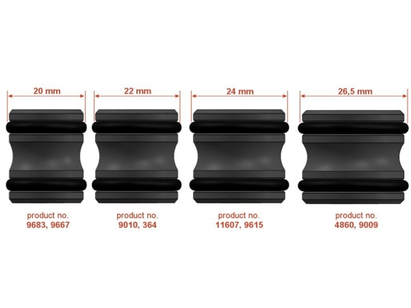 Airsoft Pro 20 mm Inner barrel spacers - 2 Stück