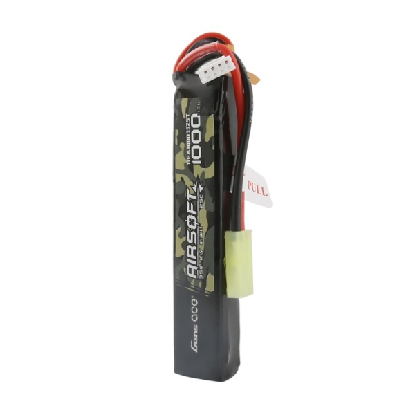 Gens ace 25C 1000mAh 3S1P 11.1V Airsoft Gun Lipo Battery with mini Tamiya Plug